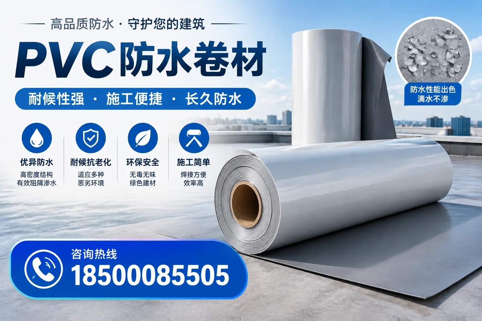 pvc防水卷材在昌吉的行业应用前景分析